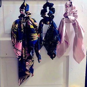 Never worn ribbon hair scrunches!